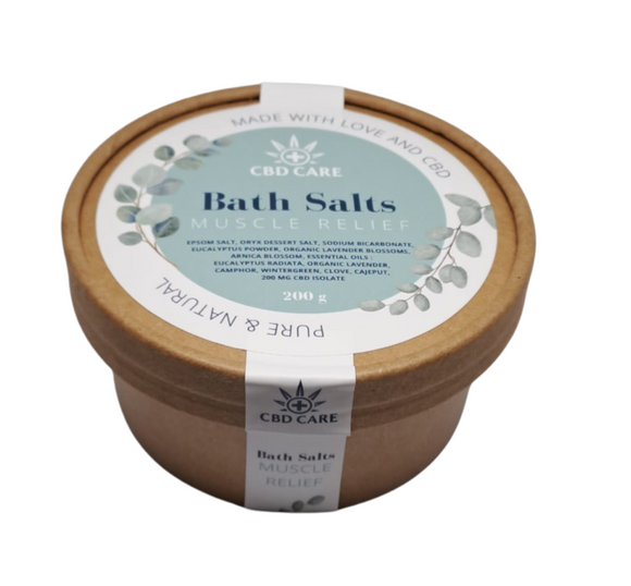 CBD Care Bath Salts Muscle Relief 200g