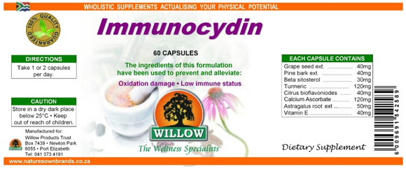 Willow Immunocydin 60 Capsules