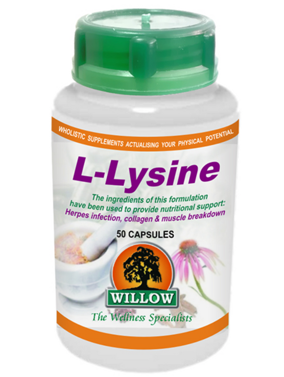 Willow L-Lysine 50 Capsules