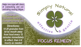 Simply Natural Focus Remedy 20g