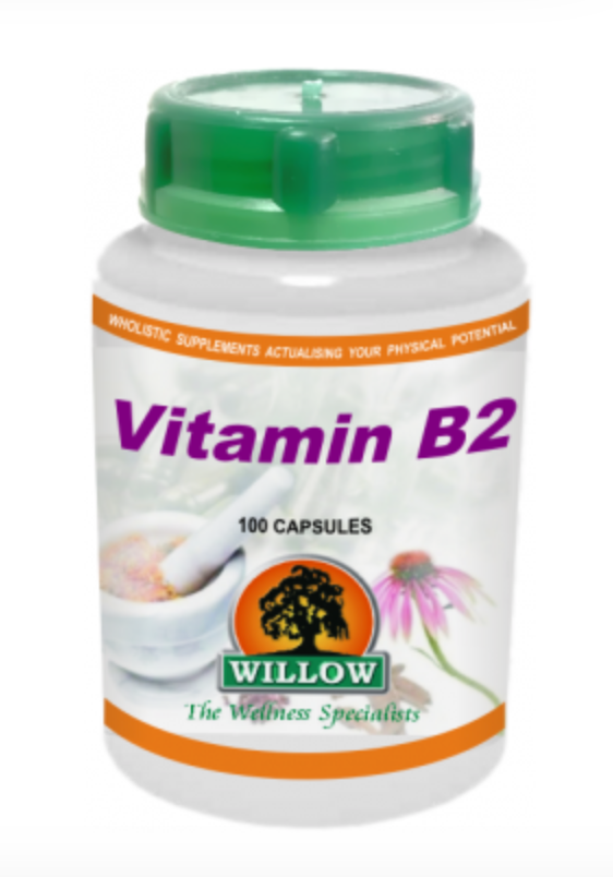 Willow Vitamin B2 (Riboflavin) 100 Capsules