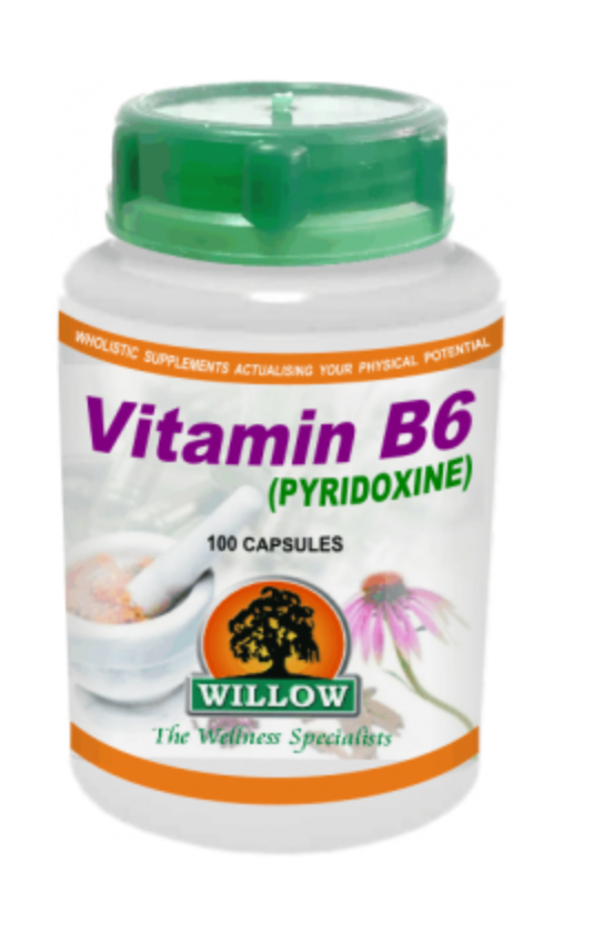 Willow Vitamin B6 (Pyridoxine) 100 Capsules