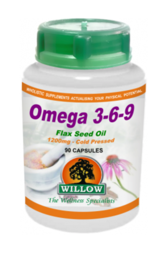 Willow Omega 3-6-9 (Flax Seed Oil) 90 Capsules