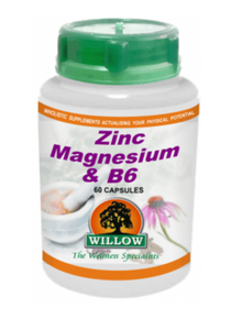 Willow Zinc, Magnesium & B6 60 Capsules
