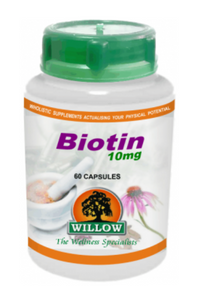 Willow Biotin 10mg 60 Capsules