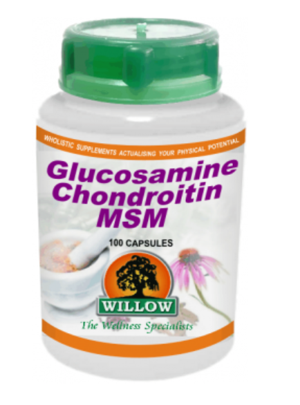 Willow Glucosamine Chondroitin MSM 100 Capsules