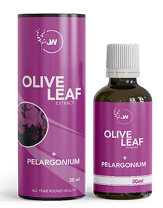 Just Wellness Olive Leaf & Pelargonium Extract Tincture 30ml
