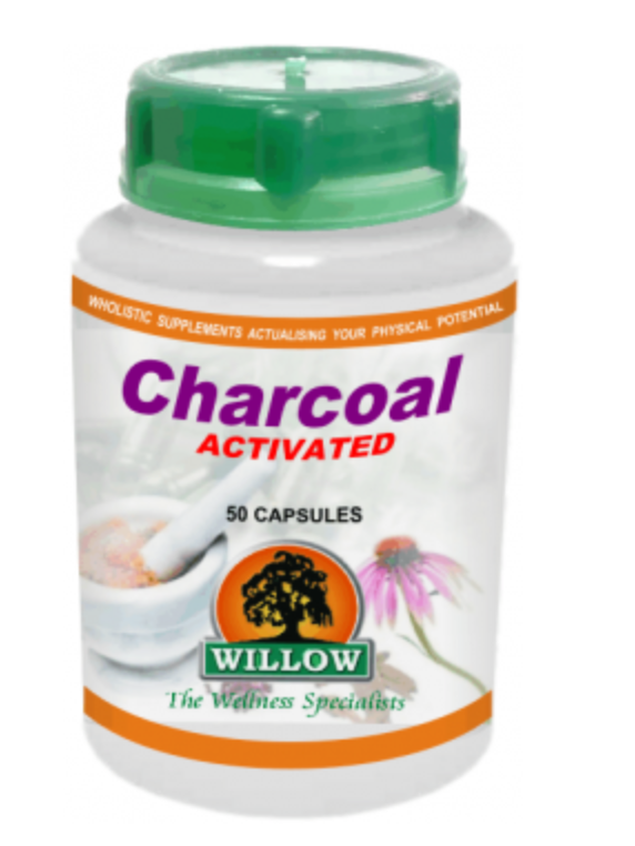 Willow Activated Charcoal 50 Capsules