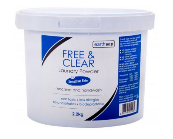 Earthsap Laundry Powder 2kg - Free & Clear