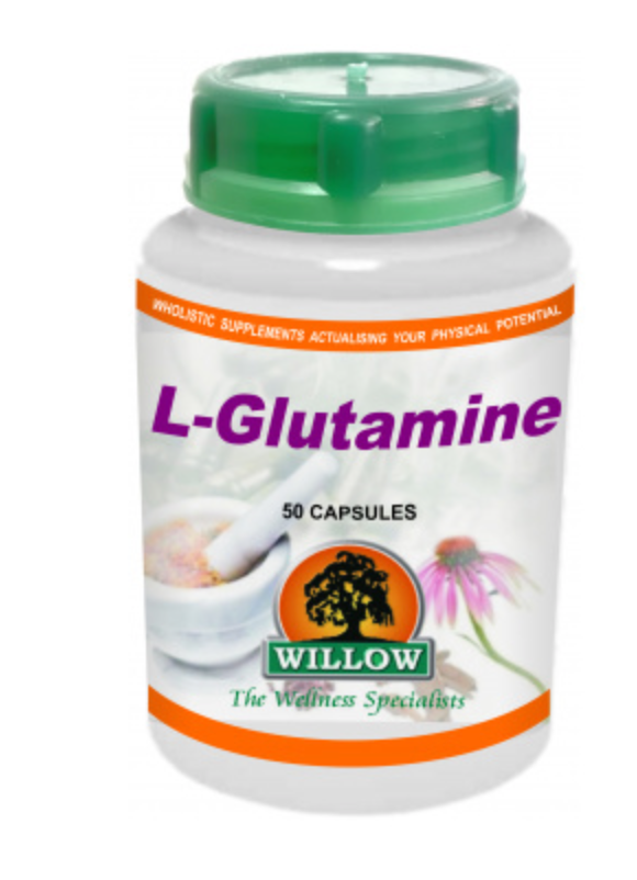Willow L-Glutamine 50 Capsules