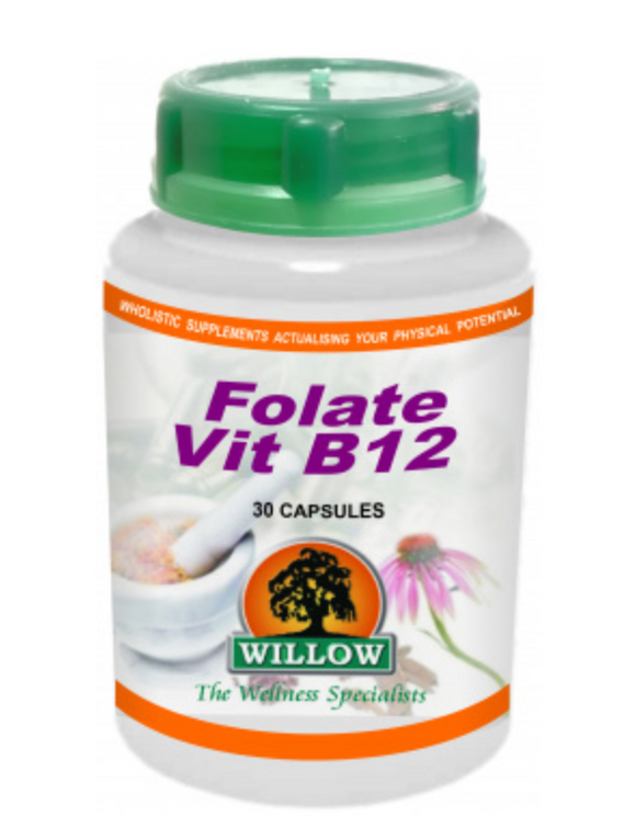 Willow Folate B12 30 Capsules
