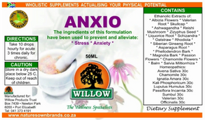Willow Anxio tincture 50ml