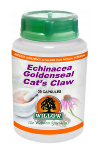 Willow Echinacea, Goldenseal, Cat's Claw 30 Capsules