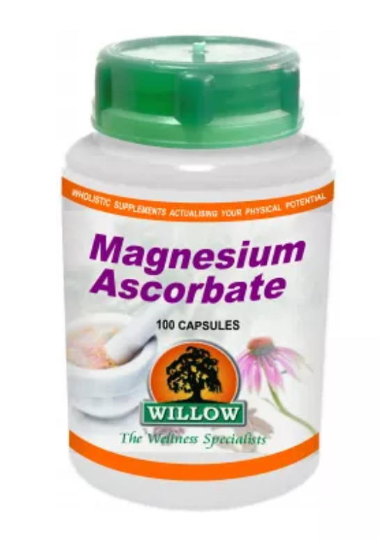 Willow Magnesium Ascorbate 100 Capsules